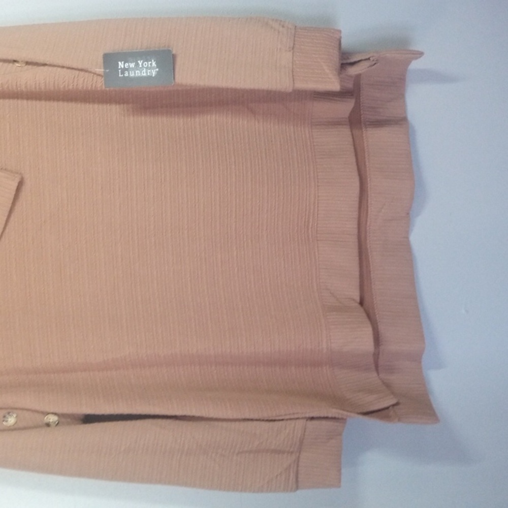 New York Laundry Women's Ribbed Cowl Neck Tunic Sweater Size XL - Picture 4 of 8